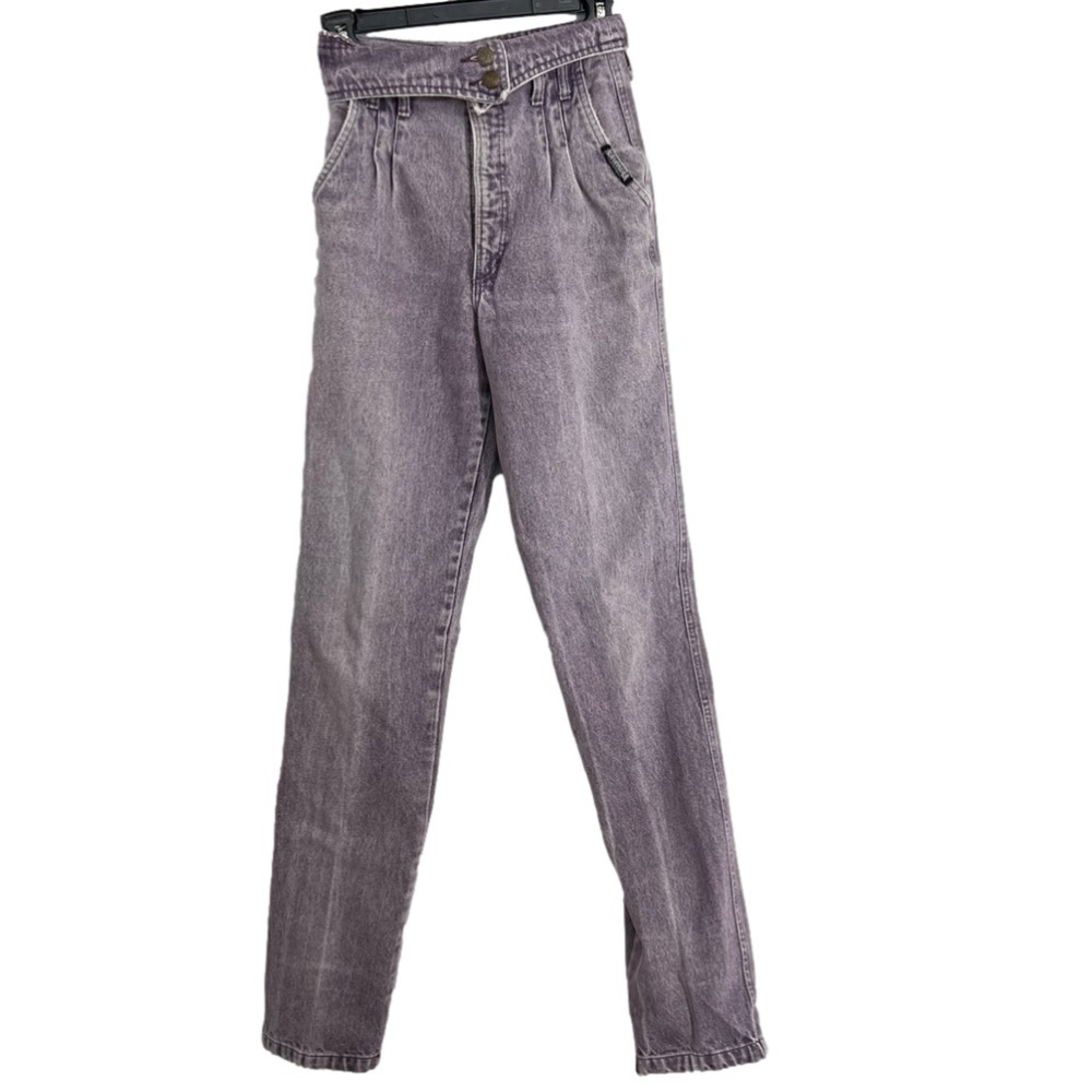 Vintage high waisted Roughrider jeans purple fold over